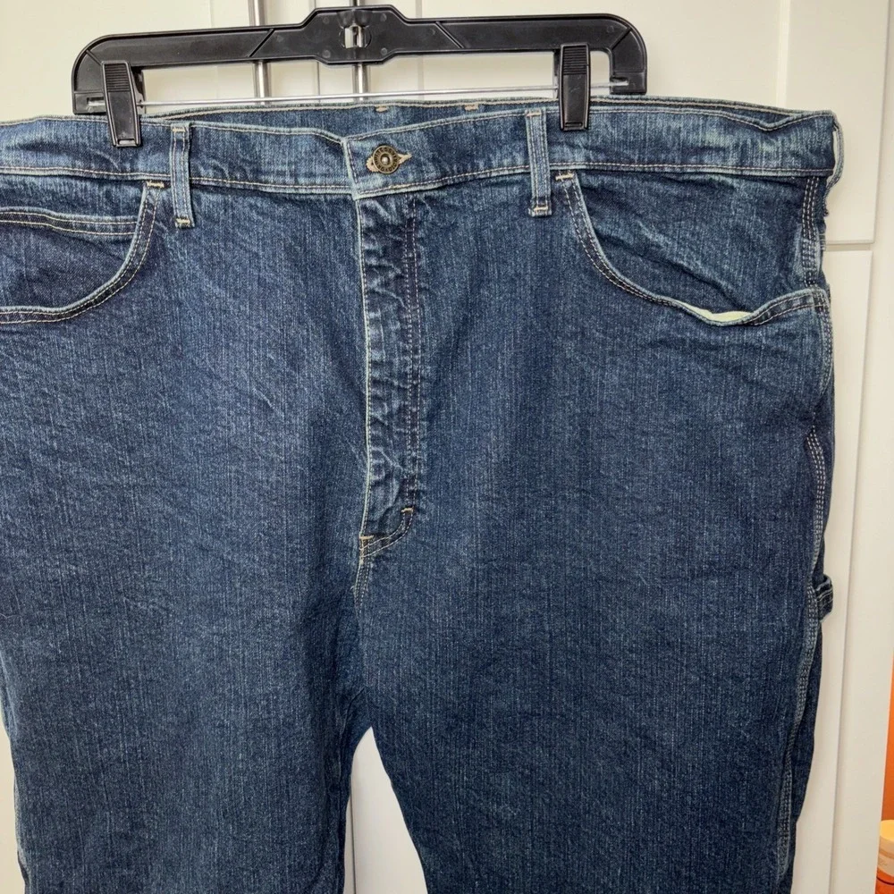 DICKIES UTILITY JEAN MENS 44X32 Carpenter denim y2k blue